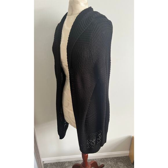 Pink Republic Open Sweater Knit Cardigan Geometric Pattern Medium - Picture 3 of 8